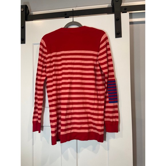 CAbi Style 5446 | Picnic Cardigan Summer Stripe Red & Pink | Size Medium - Picture 5 of 5